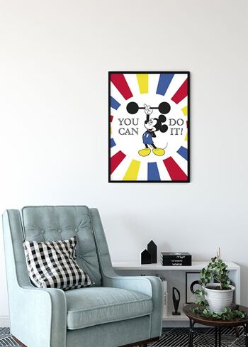 Papier peint - Mickey Mouse Do it - Dimensions : 50 x 70 cm 4