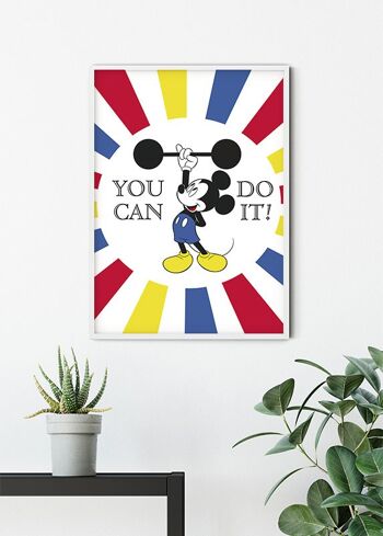 Papier peint - Mickey Mouse Do it - Dimensions : 50 x 70 cm 6