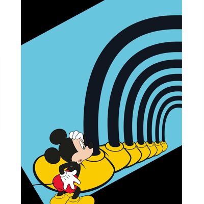 Wandbild - Mickey Mouse Foot Tunnel - Größe: 30 x 40 cm