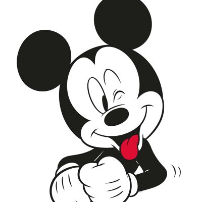 Wandbild - Mickey Mouse Funny - Größe: 40 x 50 cm