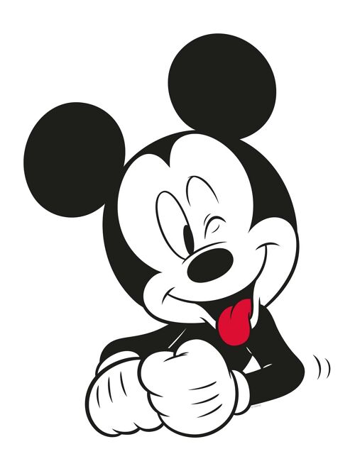 Wandbild - Mickey Mouse Funny - Größe: 30 x 40 cm