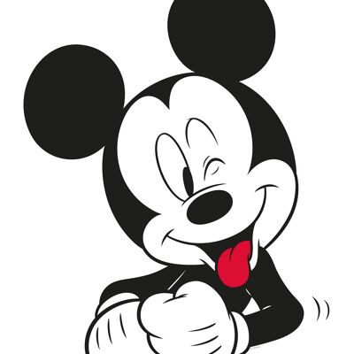Mural - Mickey Mouse Gracioso - Medida: 30 x 40 cm