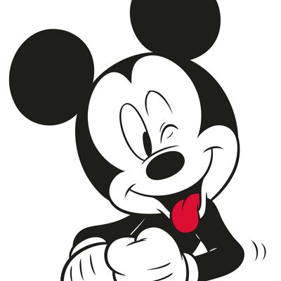 Wandbild - Mickey Mouse Funny - Größe: 50 x 70 cm