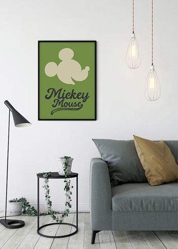 Papier Peint - Mickey Mouse Tête Verte - Dimensions : 50 x 70 cm 5