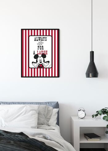 Papier Peint - Mickey Mouse Rire - Dimensions : 40 x 50 cm 3