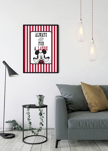 Papier Peint - Mickey Mouse Rire - Dimensions : 40 x 50 cm 5