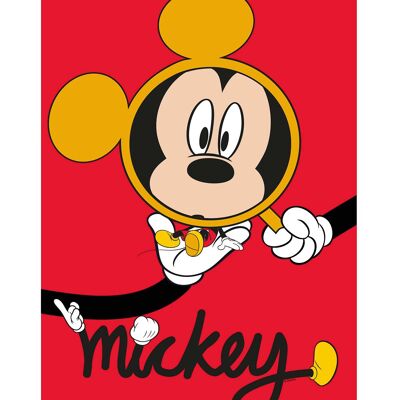 Wandbild - Mickey Mouse Magnifying Glass - Größe: 30 x 40 cm