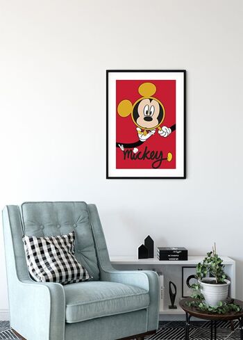 Papier Peint - Loupe Mickey Mouse - Dimensions : 30 x 40 cm 4