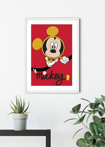 Papier Peint - Loupe Mickey Mouse - Dimensions : 30 x 40 cm 6