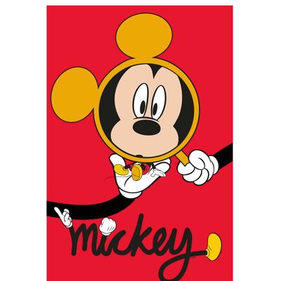 Wandbild - Mickey Mouse Magnifying Glass - Größe: 40 x 50 cm