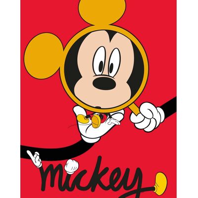 Mural - Mickey Mouse Magnifying Glass - Size: 50 x 70 cm