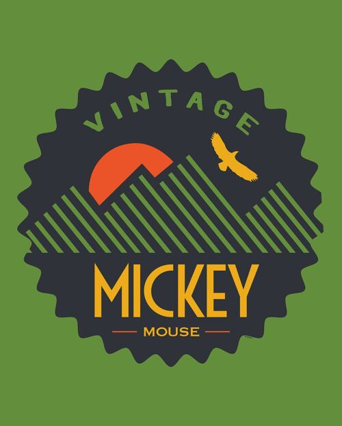 Wandbild - Mickey Mouse Vintage - Größe: 40 x 50 cm