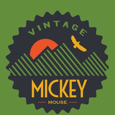 Wandbild - Mickey Mouse Vintage - Größe: 50 x 70 cm