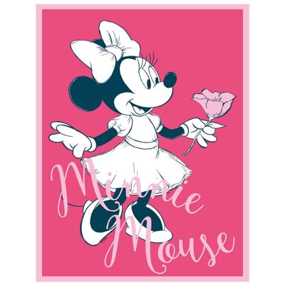 Mural - Minnie Mouse Niña - Tamaño: 30 x 40 cm