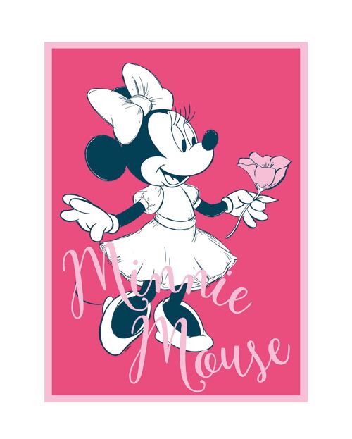 Wandbild - Minnie Mouse Girlie - Größe: 40 x 50 cm