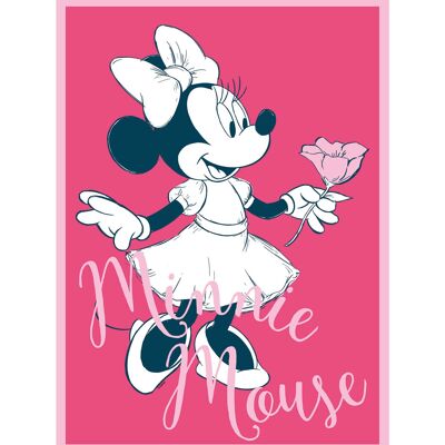 Mural - Minnie Mouse Niña - Tamaño: 40 x 50 cm