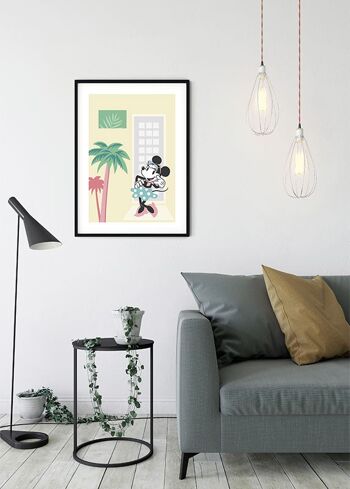 Papier peint - Palmiers de Minnie Mouse - Dimensions : 40 x 50 cm 5