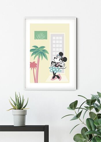 Papier peint - Palmiers de Minnie Mouse - Dimensions : 40 x 50 cm 6