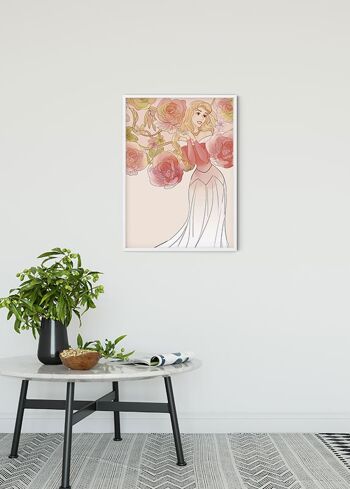 Papier peint - Roses de la Belle au bois dormant - Format : 30 x 40 cm 2