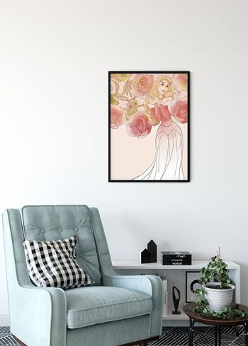 Papier peint - Roses de la Belle au bois dormant - Format : 30 x 40 cm 4
