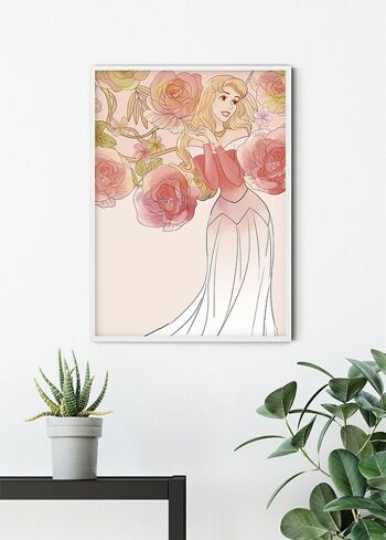 Papier peint - Roses de la Belle au bois dormant - Format : 30 x 40 cm 6