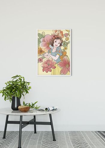 Papier Peint - Fleurs Blanche Neige - Dimensions : 30 x 40 cm 2