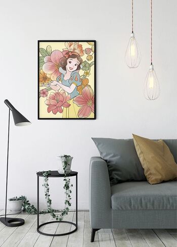 Papier Peint - Fleurs Blanche Neige - Dimensions : 30 x 40 cm 5