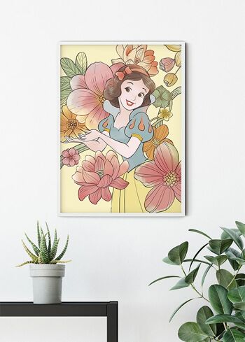 Papier Peint - Fleurs Blanche Neige - Dimensions : 30 x 40 cm 6