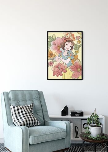 Papier Peint - Fleurs Blanche Neige - Dimensions : 40 x 50 cm 4