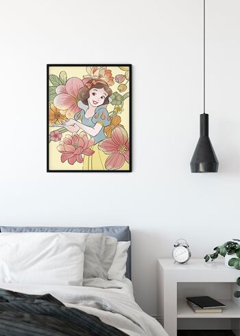 Papier Peint - Fleurs Blanche Neige - Dimensions : 50 x 70 cm 3