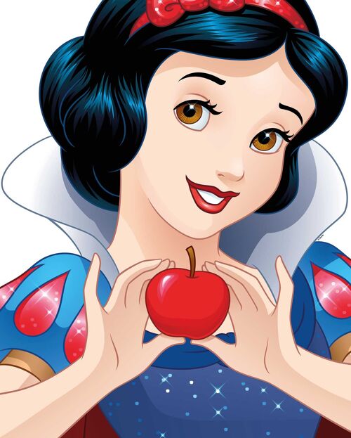 Wandbild - Snow White Portrait - Größe: 40 x 50 cm