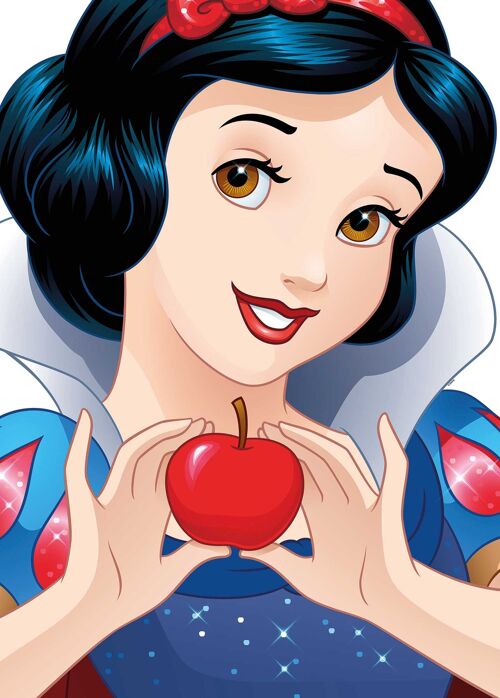 Wandbild - Snow White Portrait - Größe: 50 x 70 cm