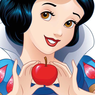 Wandbild - Snow White Portrait - Größe: 50 x 70 cm