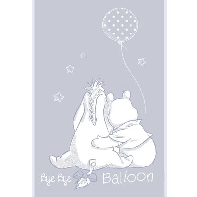 Wandbild - Winnie Pooh Bye Bye Balloon - Größe: 50 x 70 cm