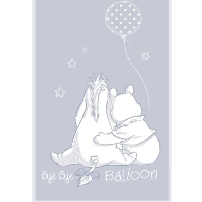 Wandbild - Winnie Pooh Bye Bye Balloon - Größe: 50 x 70 cm