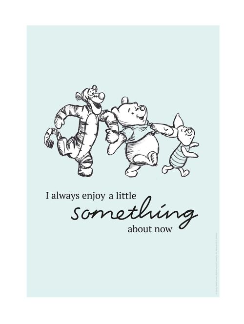 Wandbild - Winnie Pooh Little Something - Größe: 30 x 40 cm