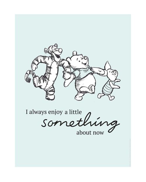 Wandbild - Winnie Pooh Little Something - Größe: 40 x 50 cm