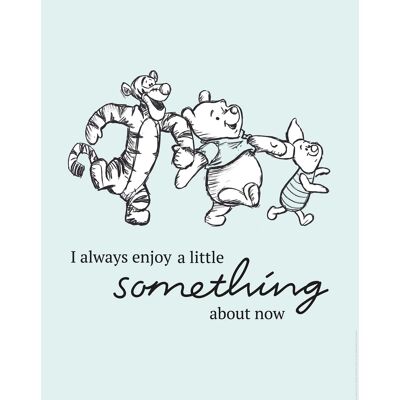 Wandbild - Winnie Pooh Little Something - Größe: 40 x 50 cm