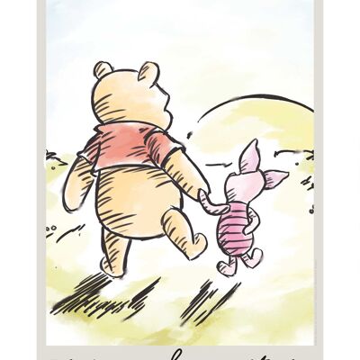 Wandbild - Winnie Pooh Today - Größe: 30 x 40 cm