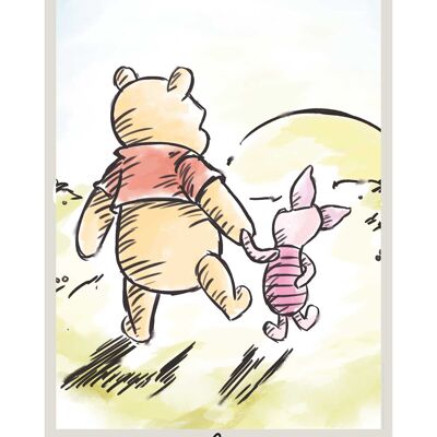 Wandbild - Winnie Pooh Today - Größe: 50 x 70 cm