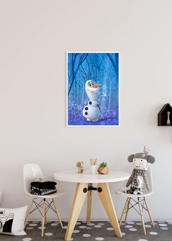 Murale - Cristal d'Olaf La Reine des neiges - Dimensions : 30 x 40 cm 4