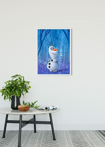 Papier peint - Cristal d'Olaf La Reine des neiges - Dimensions : 40 x 50 cm 2
