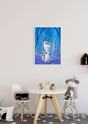 Papier peint - Cristal d'Olaf La Reine des neiges - Dimensions : 40 x 50 cm 4