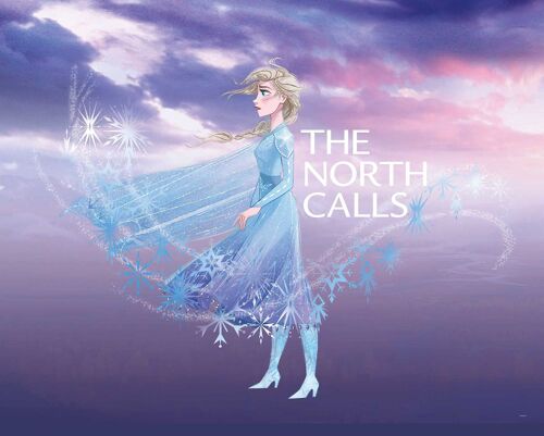 Wandbild - Frozen Elsa The North Calls - Größe: 50 x 40 cm