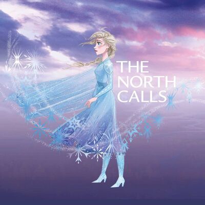 Wandbild - Frozen Elsa The North Calls - Größe: 50 x 40 cm