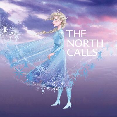 Wandbild - Frozen Elsa The North Calls - Größe: 70 x 50 cm
