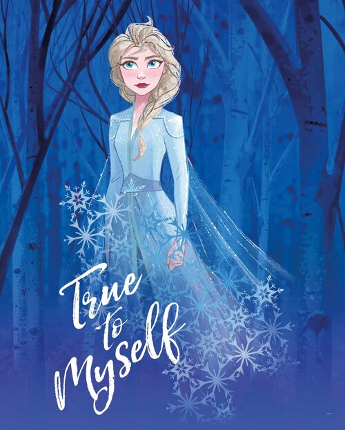 Wandbild - Frozen 2 Elsa true to myself - Größe: 40 x 50 cm