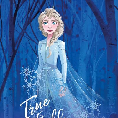 Wandbild - Frozen 2 Elsa true to myself - Größe: 30 x 40 cm
