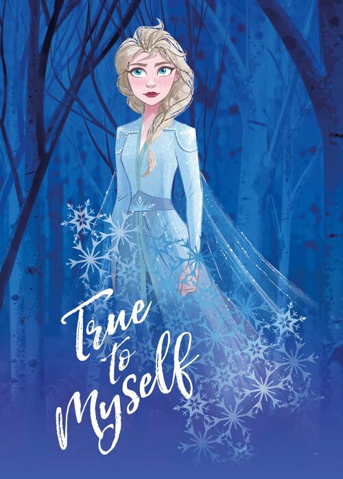 Wandbild - Frozen 2 Elsa true to myself - Größe: 50 x 70 cm
