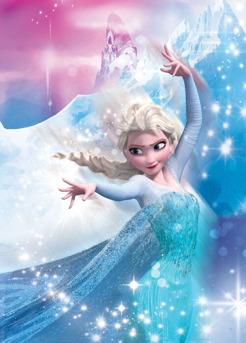 Wandbild - Frozen 2 Elsa Action - Größe: 50 x 70 cm
